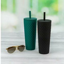 Zak Designs Cora 24 oz. Insulated Tumbler with Straw, 2 Pack
