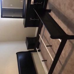 New Black Queen 4pc Bedroom Set 