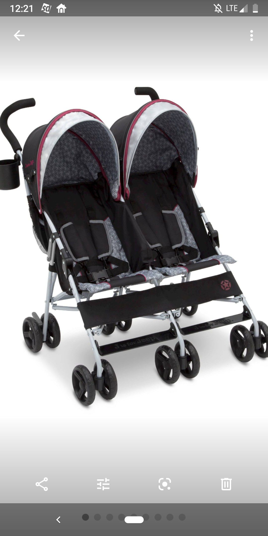 Jeep scout double stroller