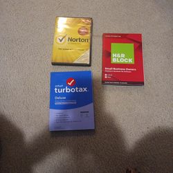 Intuit Turbo Tax Delux CD New In A Box Norton By Symantec New In A Box