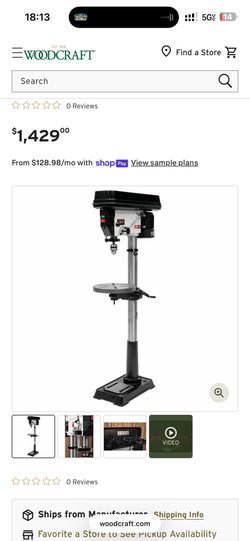 JET 16-1/2" Floor Drill Press - 3/4 HP 1 Ph 115V - JDP-17MF
