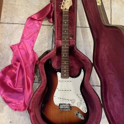 Fender MIM Stratocaster (Brand New)  w/ Gator Leather Hardshell Case
