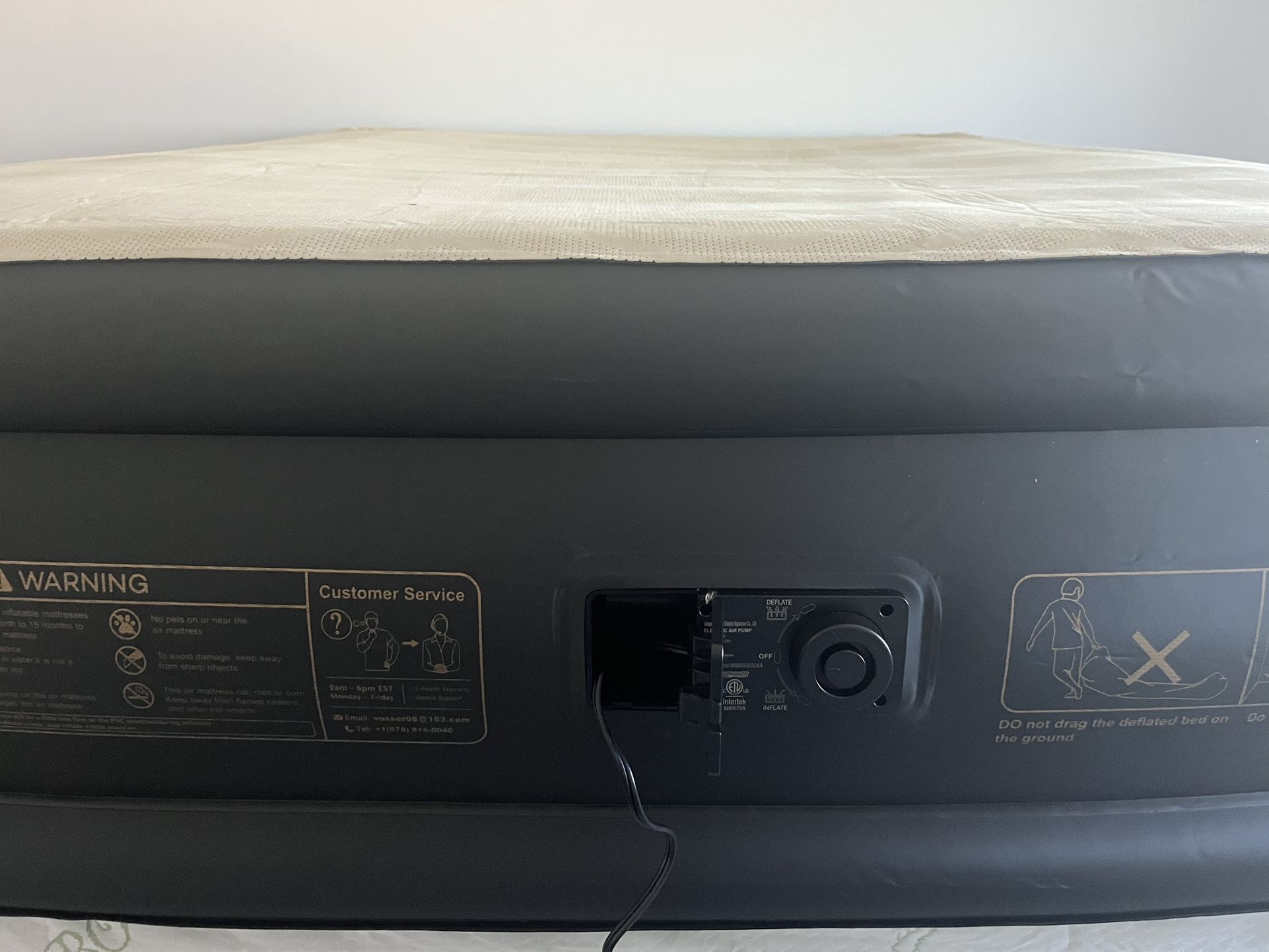 Queen Air Mattress With Build In Pump And Foam Topper