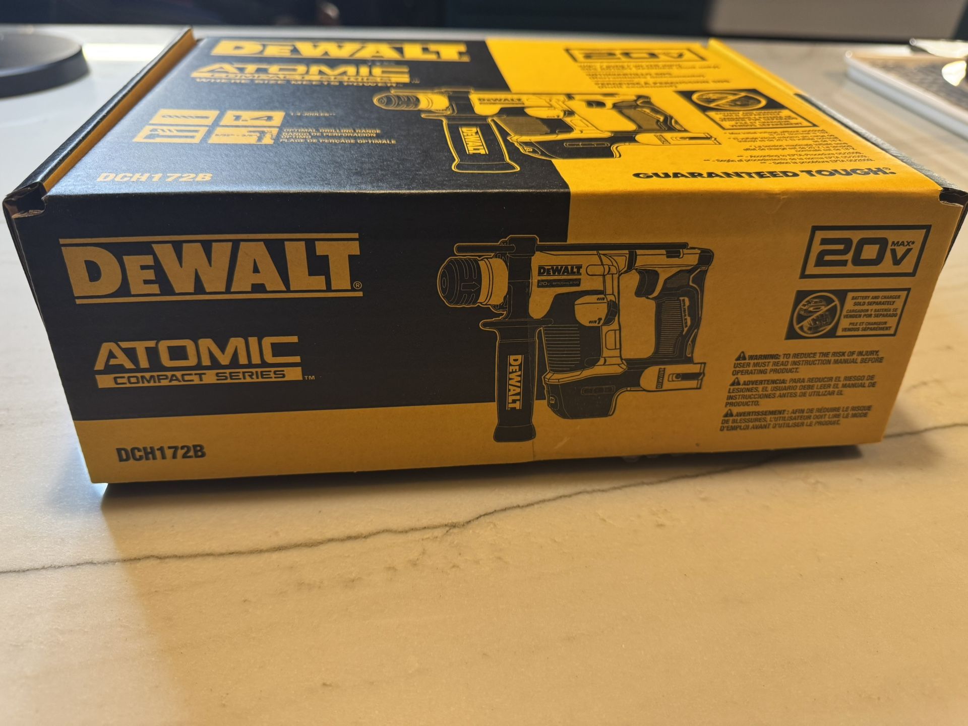 DEWALT ATOMIC 20V MAX Cordless Brushless Ultra-Compact 5/8 in. SDS Plus Hammer Drill (Tool Only)