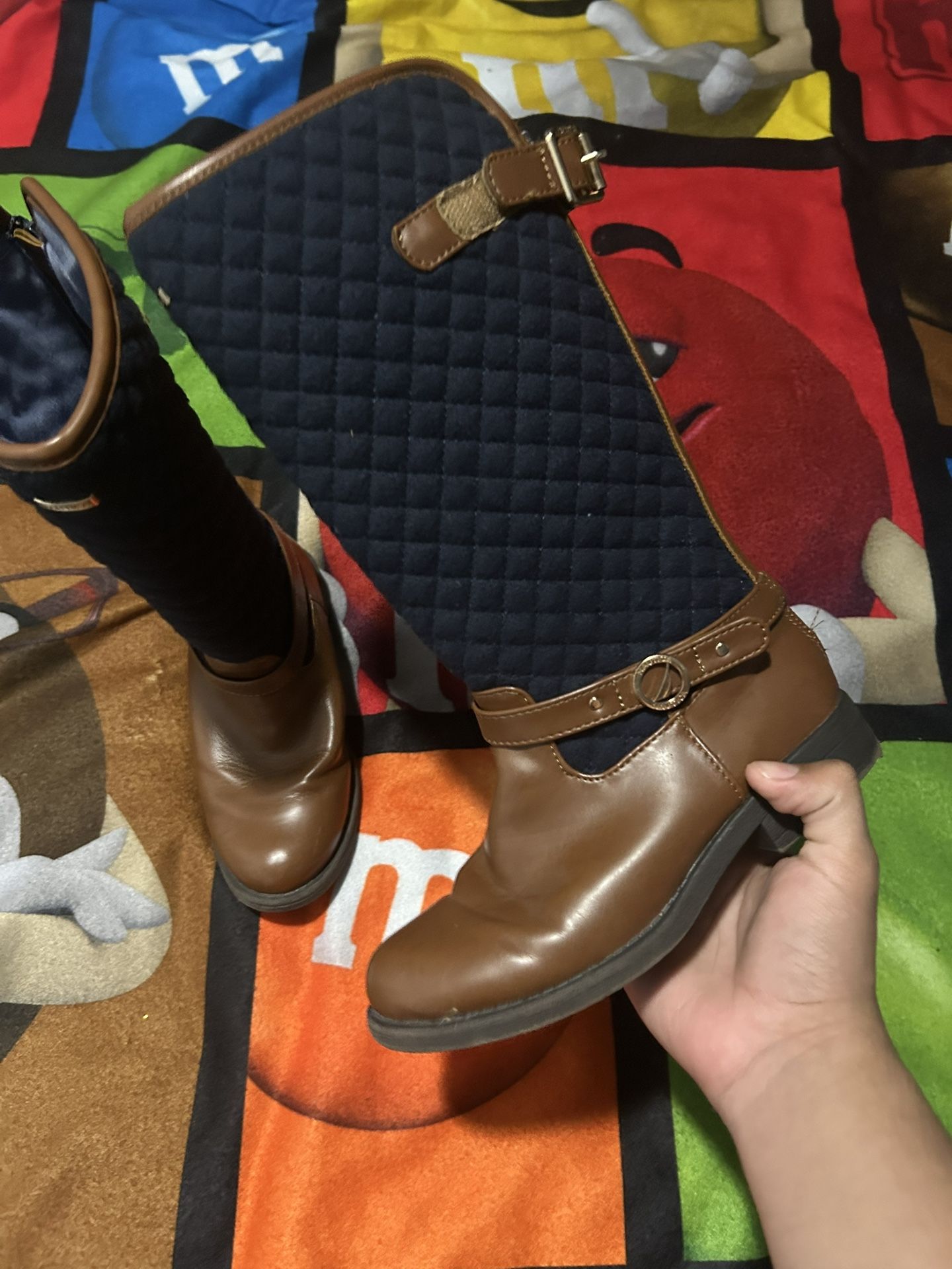 Nautica Brown and Navy Boots