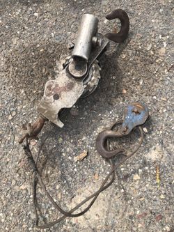 Aluminum Cadillac hoist Come along winch tow tie down ratchet binder