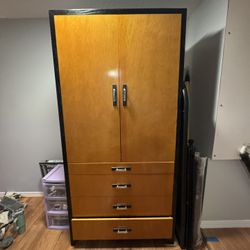 Wood Armoire 