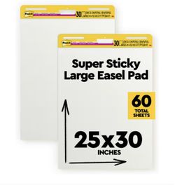 Post-it Easel Pad Super Sticky ,25" x 30" - One Available