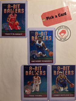 Topps 2025 NBA 8-Bit Ballers (McGrady, Bulter, Young, Edwards) $3 each or All 4 $10