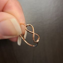 Dainty Rose Gold Plated Silver 925 Ring Size 6, 9. Price Per Ring Please Specify Size 