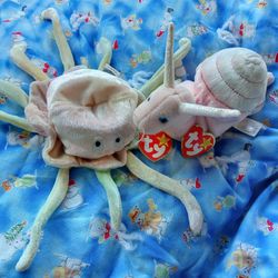 Original Goochy & Swirly Beanie Babies 1999