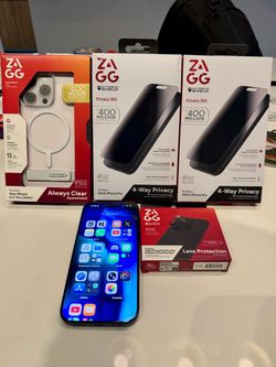 iPhone 16 Pro 512GB unlocked w ZAGG accessory bundle