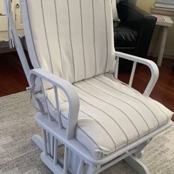Wood White Rocking Chair