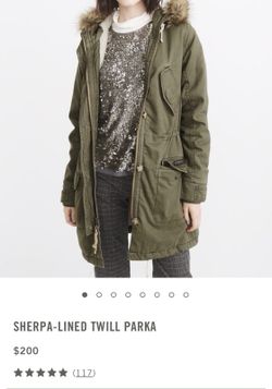 Brand new with Tag On! Abercrombie & Fitch Parka for Cold Winter!