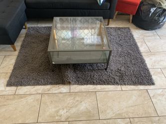 New glass table