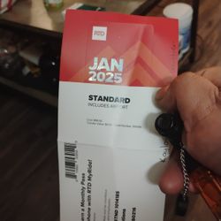2 January Bus Passes 60 Each
