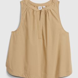 NWT Gap Top Shirt Tunic Cotton Khaki Gift