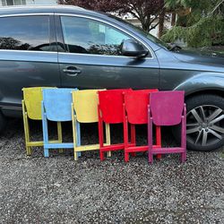 Rainbow Color Patio Outdoor Chairs 
