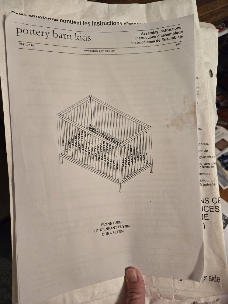 Pottery Barn Flynn Crib and Mattress