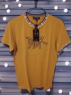 Christian Dior Logo T-Shirt Yellow