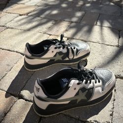 Bape Dupe “Pabe” Black And White Shoes 