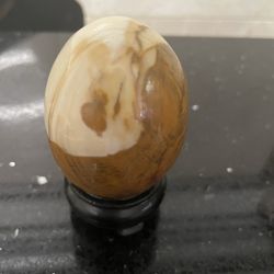 Marble Alabaster Stone Egg 2.5”