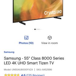 Used 55” Smart SAMSUNG 