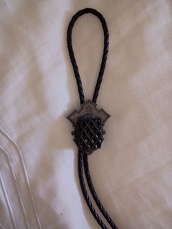 Bolo tie 5.00 silver and black