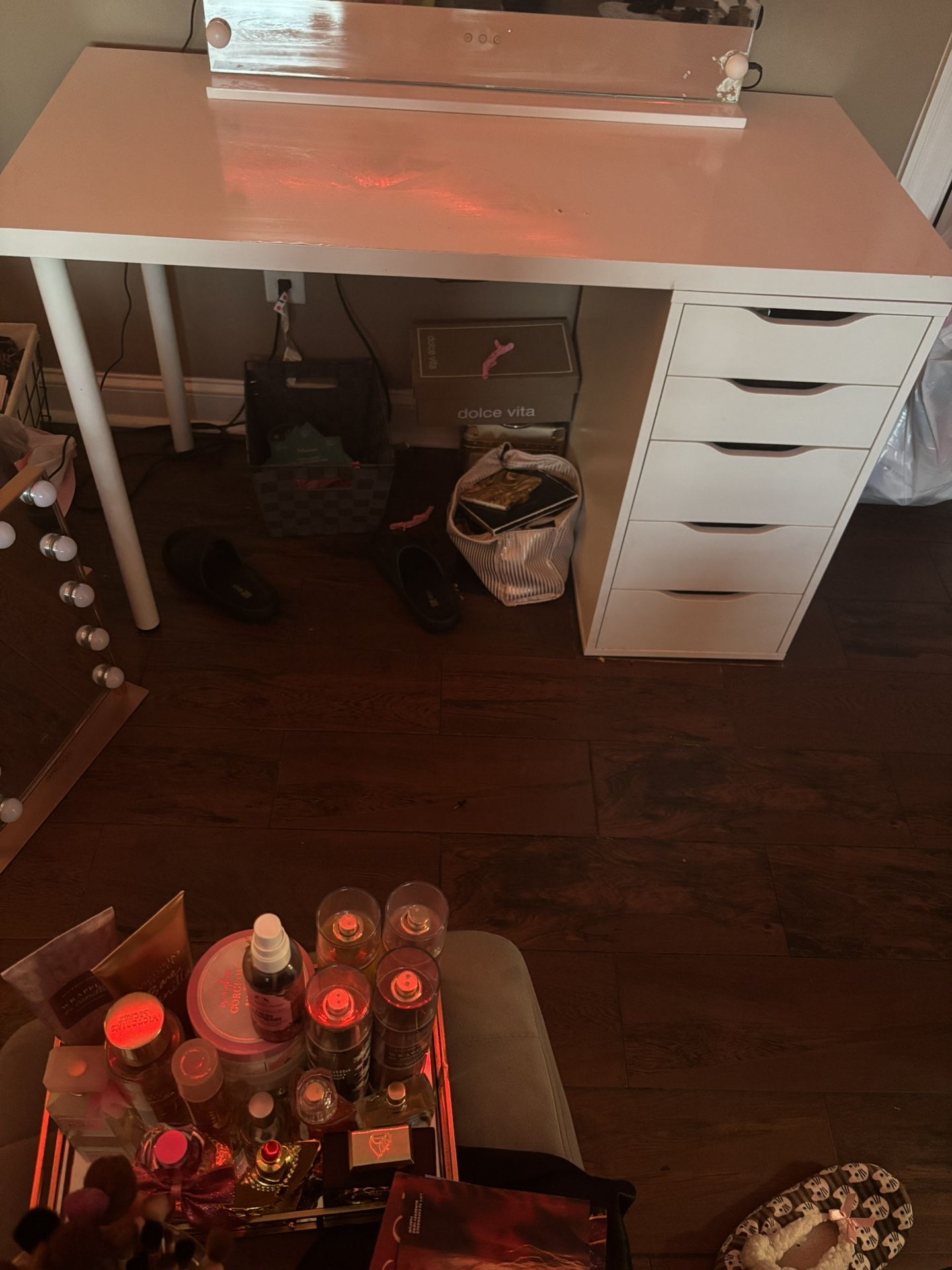 Ikea 5 Drawer White Desk 