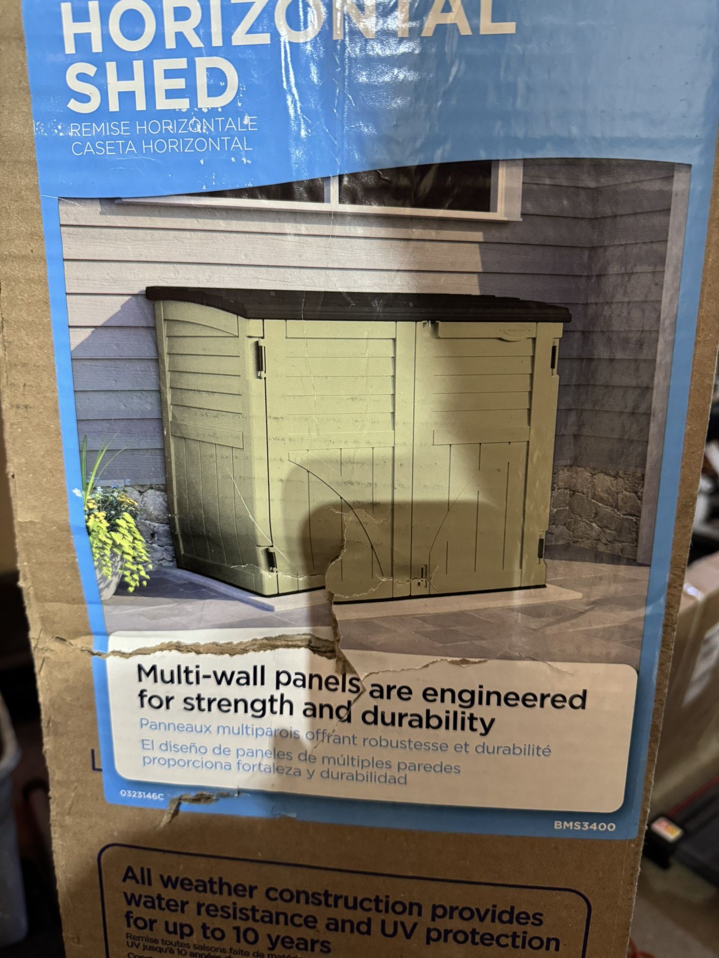 Suncast Horizontal Shed - New In Box