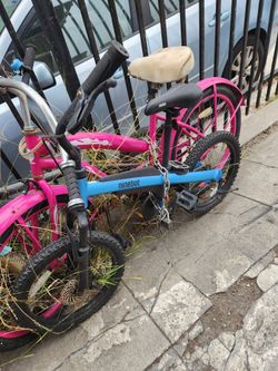 Bicicleta Vien Cuidado Color Rosado