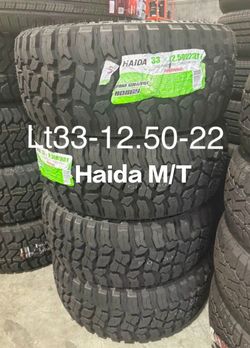 LT33x12.50R22 Haida M/T  Mud Terrain Tires, set of four with free installation