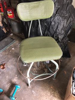 Vintage Green Metal Chair