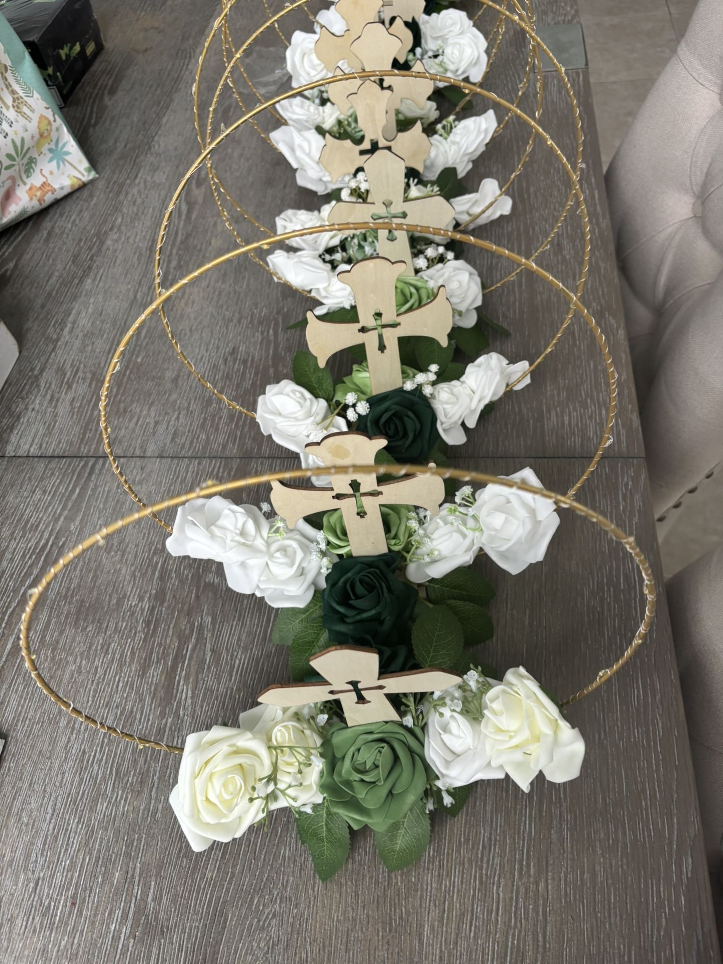 Table Center Piece For Baptism Or First Communion