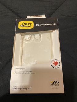 Clear Otter Box Phone Case For Samsung Galaxy A21
