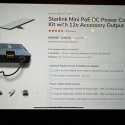 Starlink Mini Poe Power Conversion Kit 12v