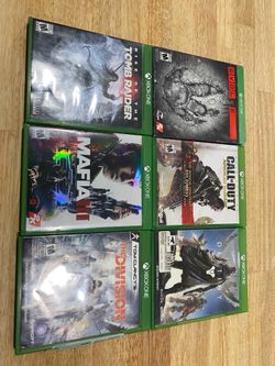 Xbox One Games – Destiny, Tomb Raider, Mafia III, COD, The Division & Evolve