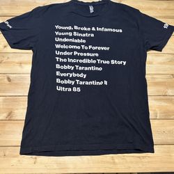 * LOGIC Hip Hop Rap Discography Mix Tapes Albums Graphic T-SHIRT Rap Hip Hop Concert Tour  * Size Large 