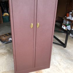 Metal Wardrobe 20” Deep X 30” Wide X 64” Tall  Come See It Before Deciding