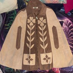 1960s-70s Suede Poncho/Coat
