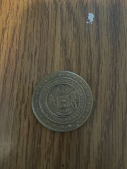 Vintage Chicago Fire Centennial 1(contact info removed) City Of Chicago Memorial Token Coin
