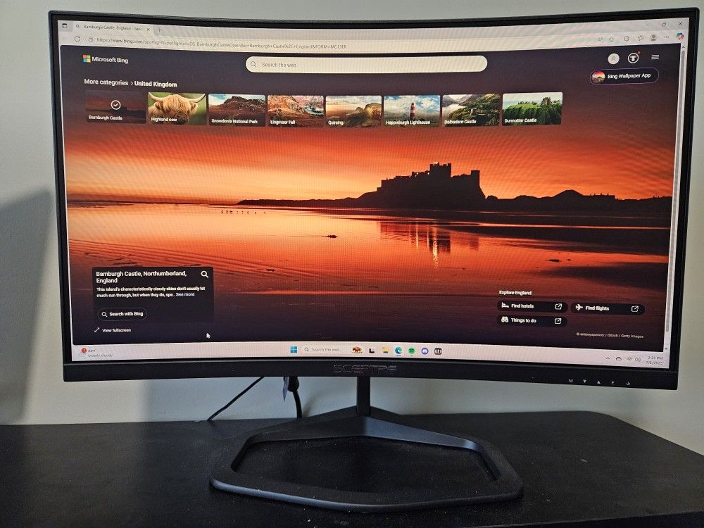 Sceptre 240hz 24.5inch Curved Monitor