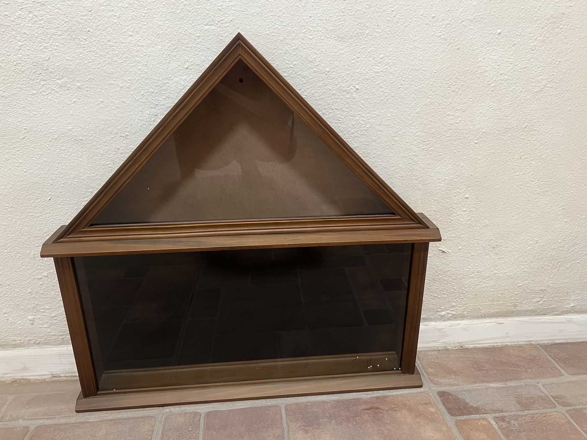 Large Veteran Memorial Shadow Box w/ Place For Flag