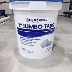 Leslie's - 3 in Jumbo Chlorine Pool Tabs - 35 lbs Bucket