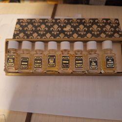 Vintage Creations Fragonard Set Of 8 Mini Perfume Bottles