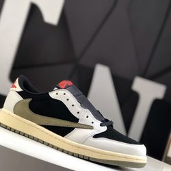 Jordan 1 Low Travis Scott Olive 75