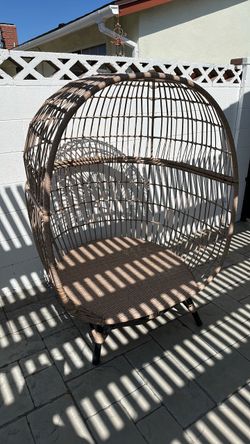 Egg chair outdoor patio