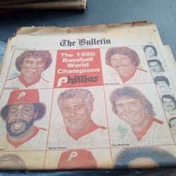 1980 World Series Newspapers 