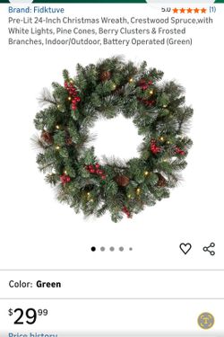 New LED Christmas wreath