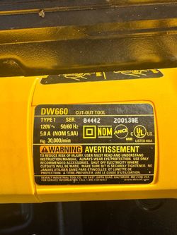 DeWalt DW660 Heavy-Duty Cut-Out Tool Kit
